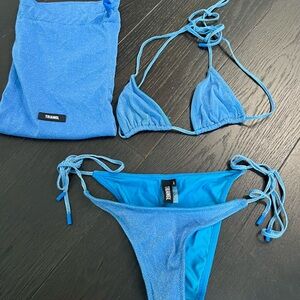 Triangl sparkly blue bikini